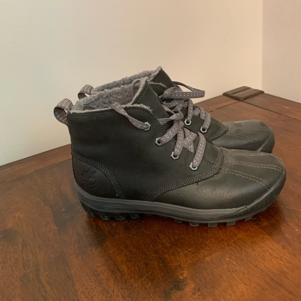 TIMBERLAND Mt. Hayes Waterproof Chukka Boots, Black, Womens Size 6.5 200…